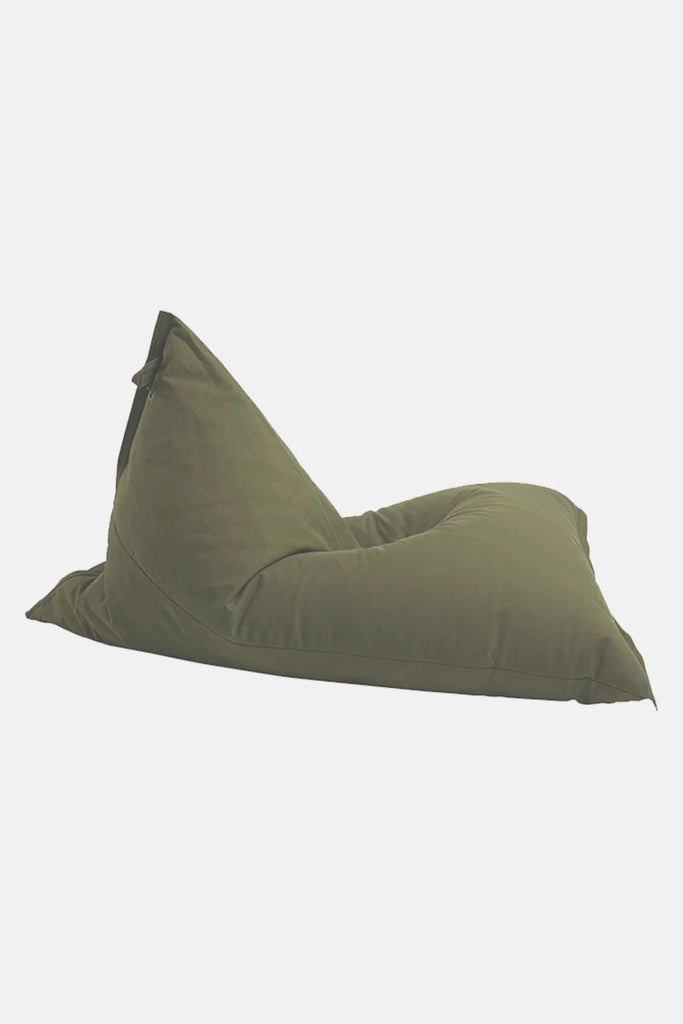 camp out bean bag olive