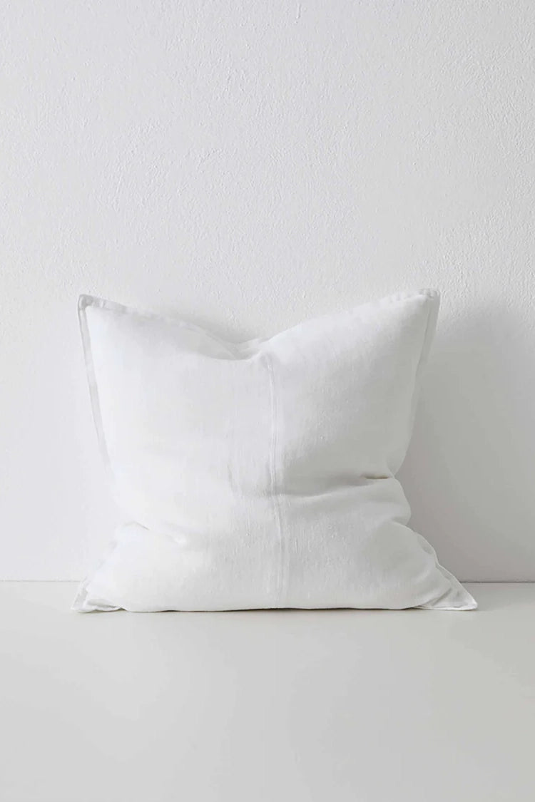 maison linen cushion cover white