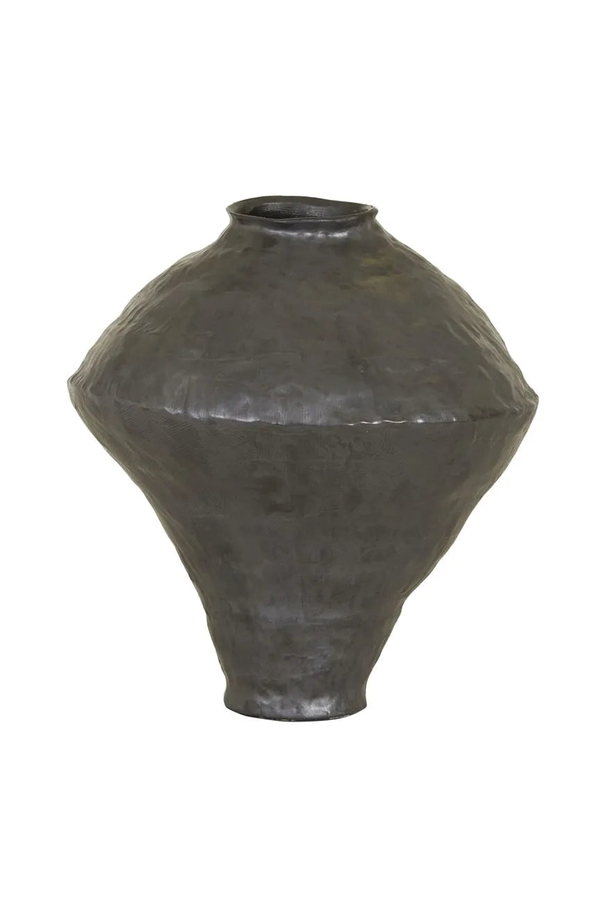 luna vase black