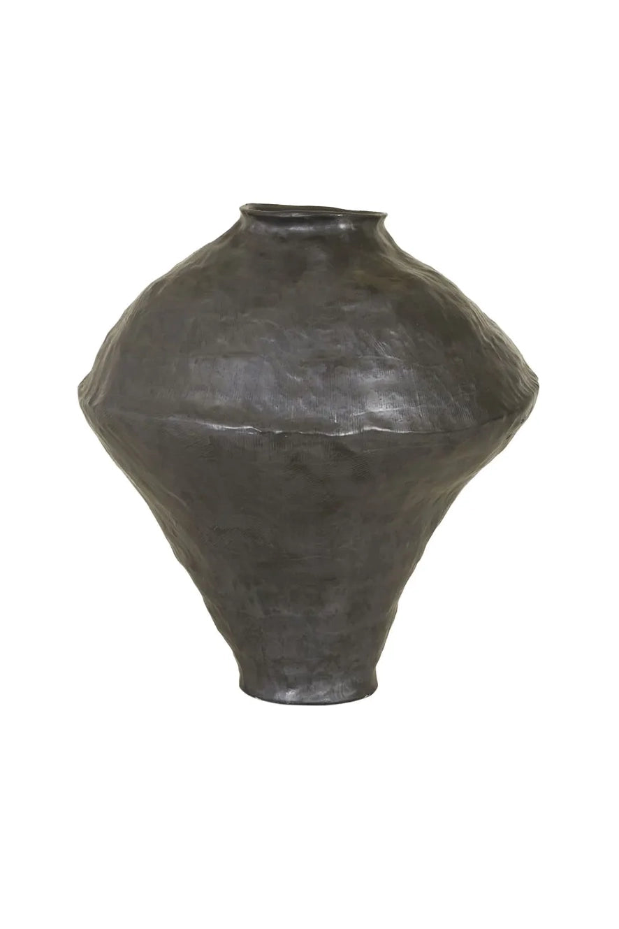 luna vase black