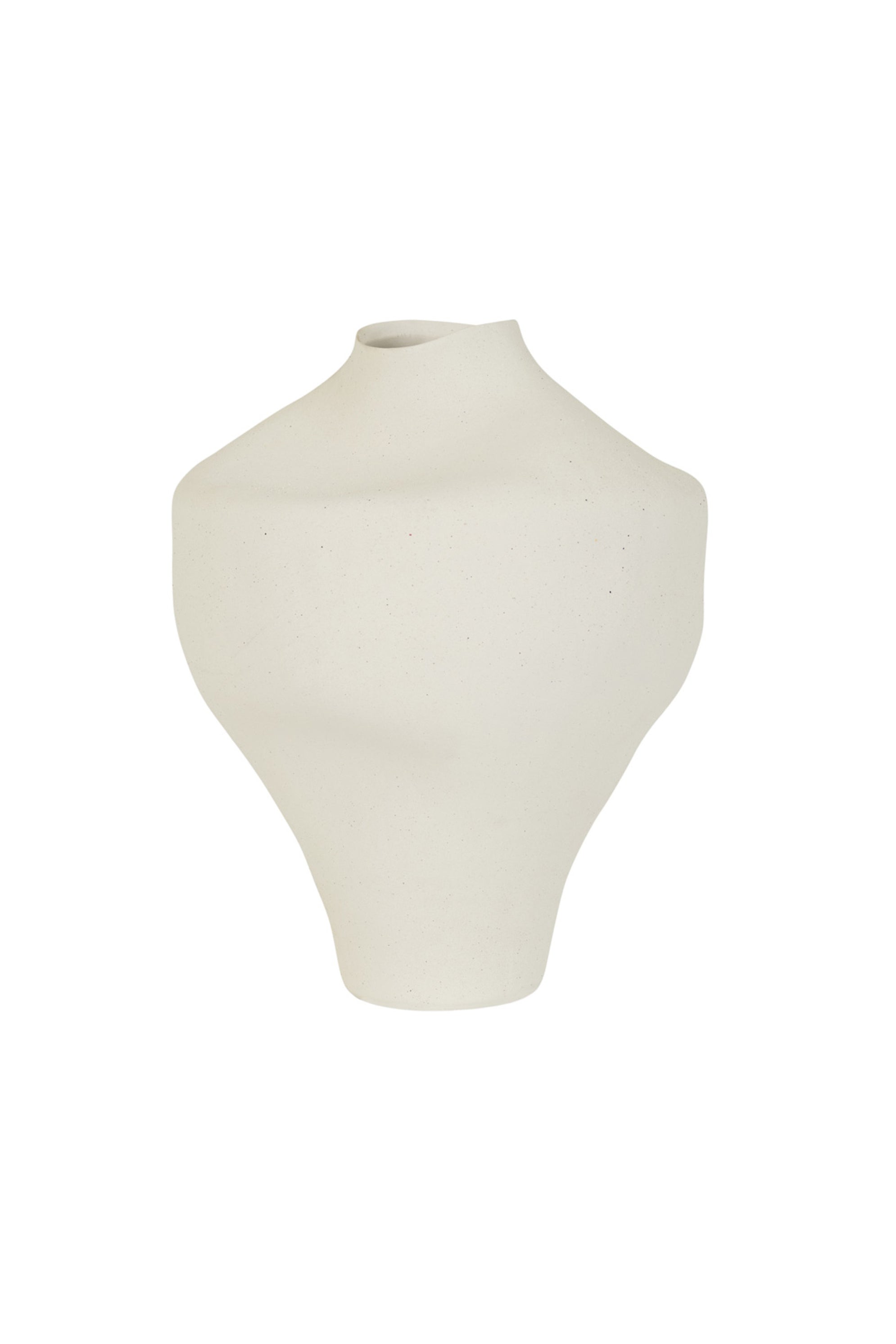 rina vase large natural white