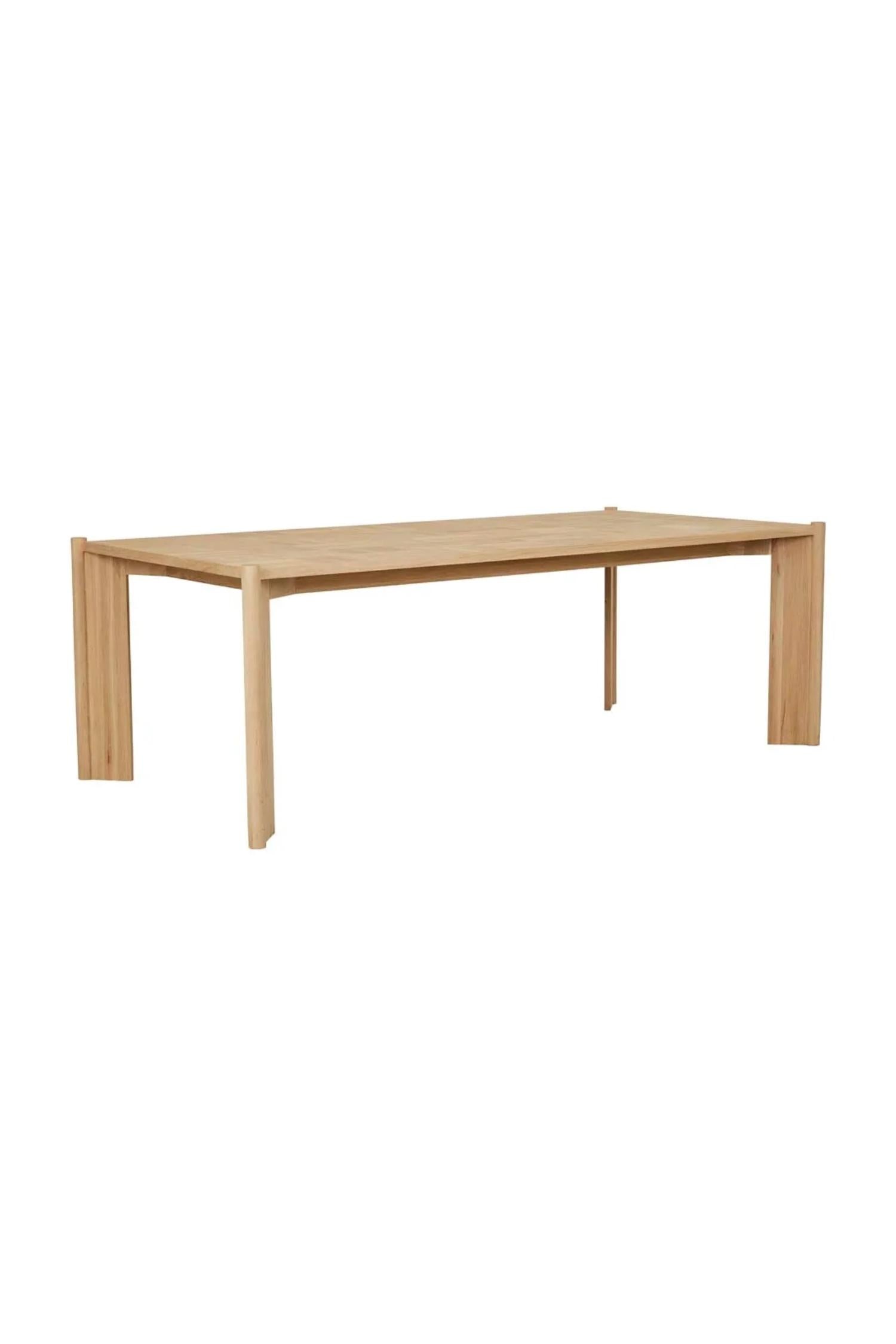 above-the-fields dining table oak