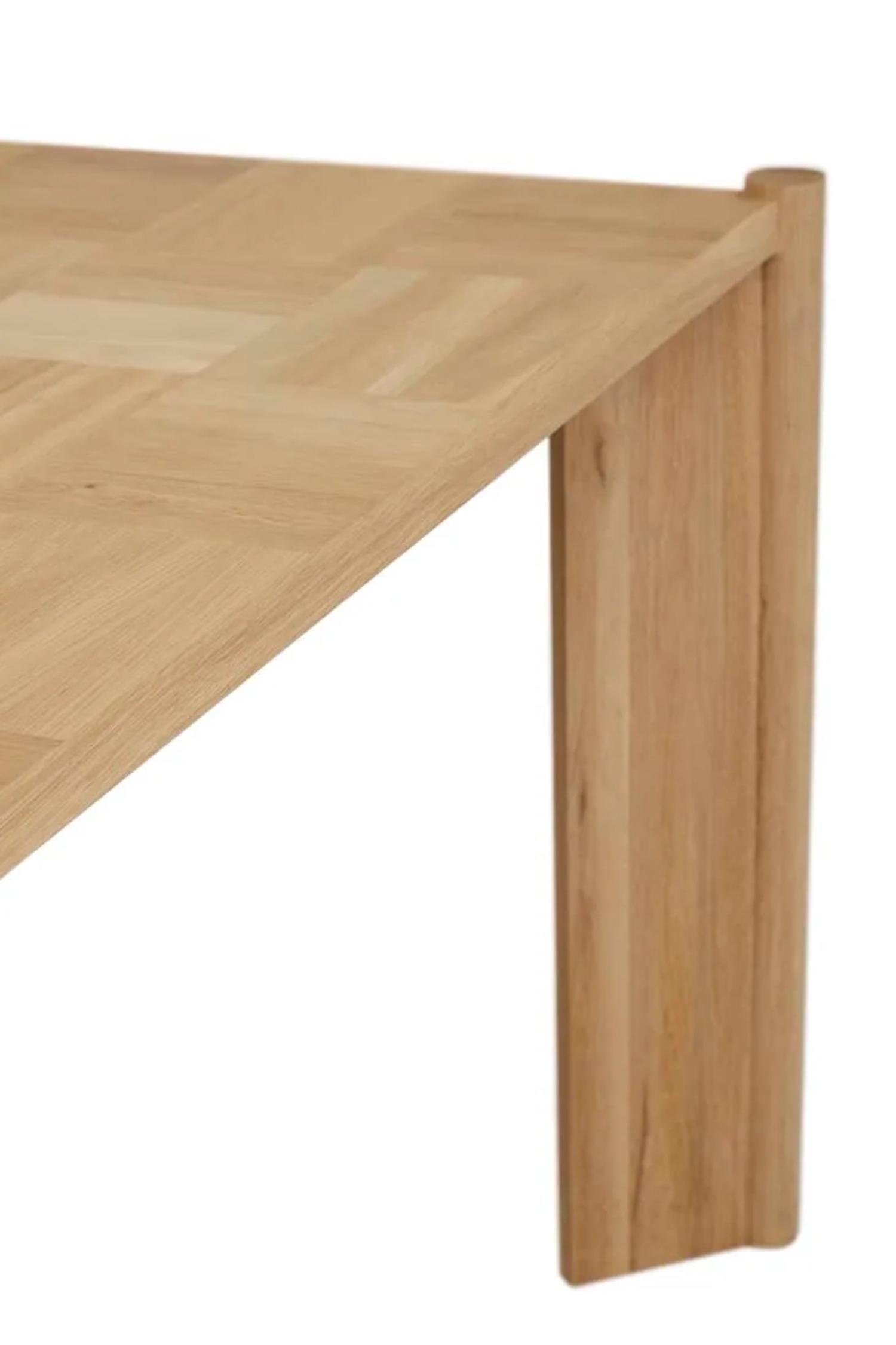 above-the-fields dining table oak