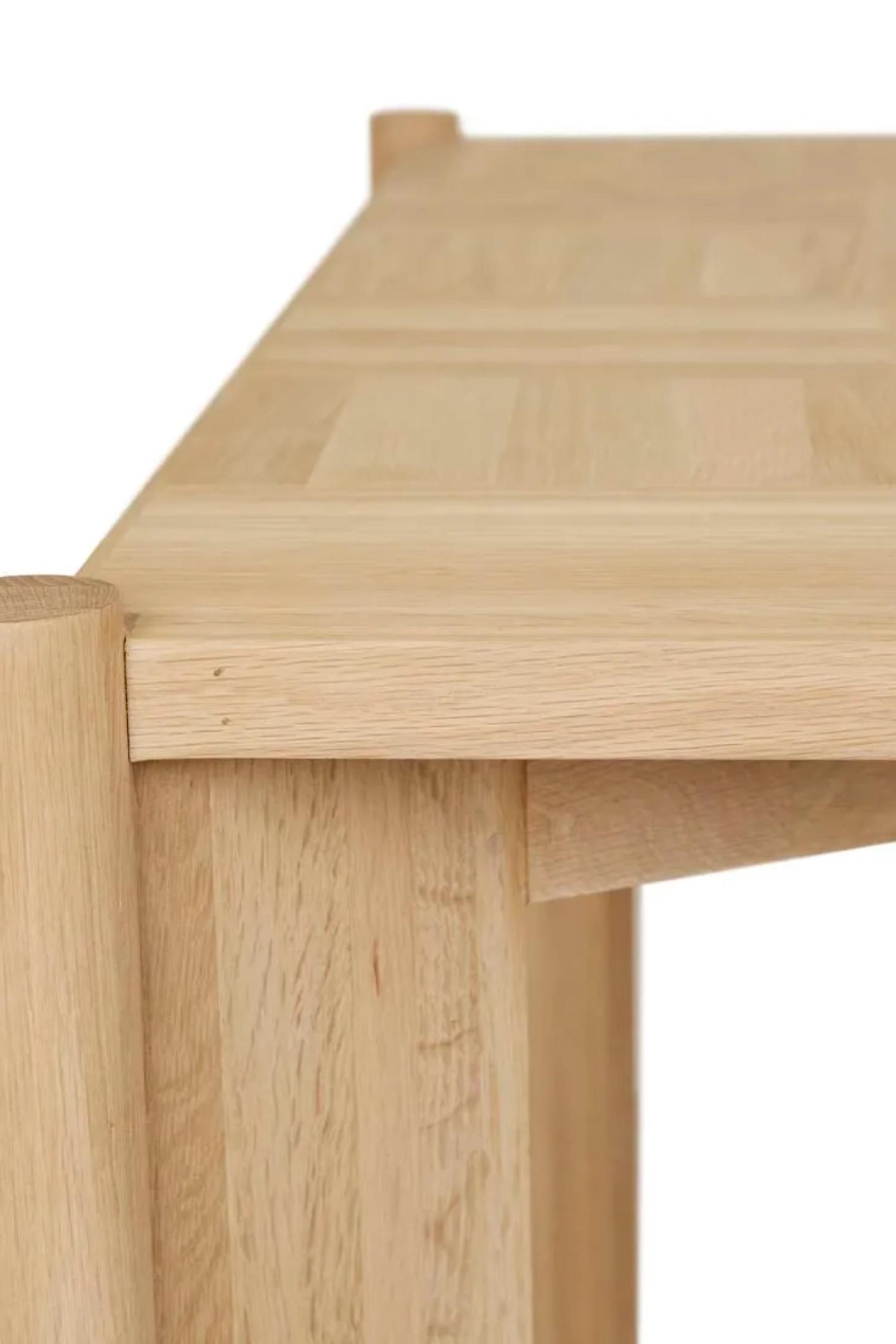 above-the-fields dining table oak