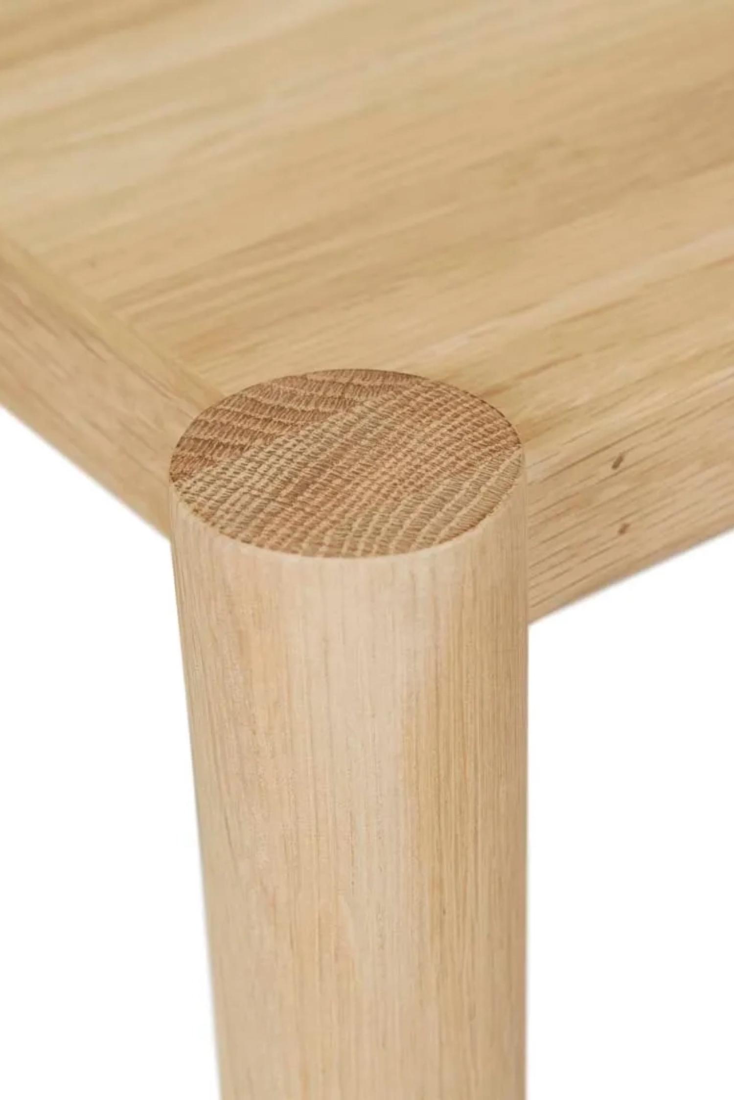 above-the-fields dining table oak