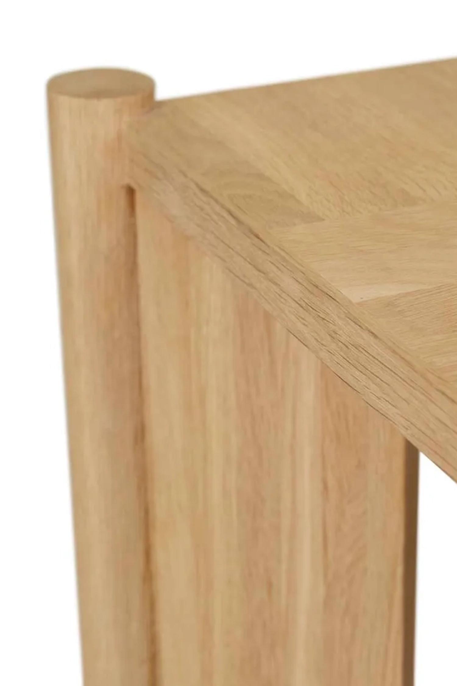 above-the-fields dining table oak