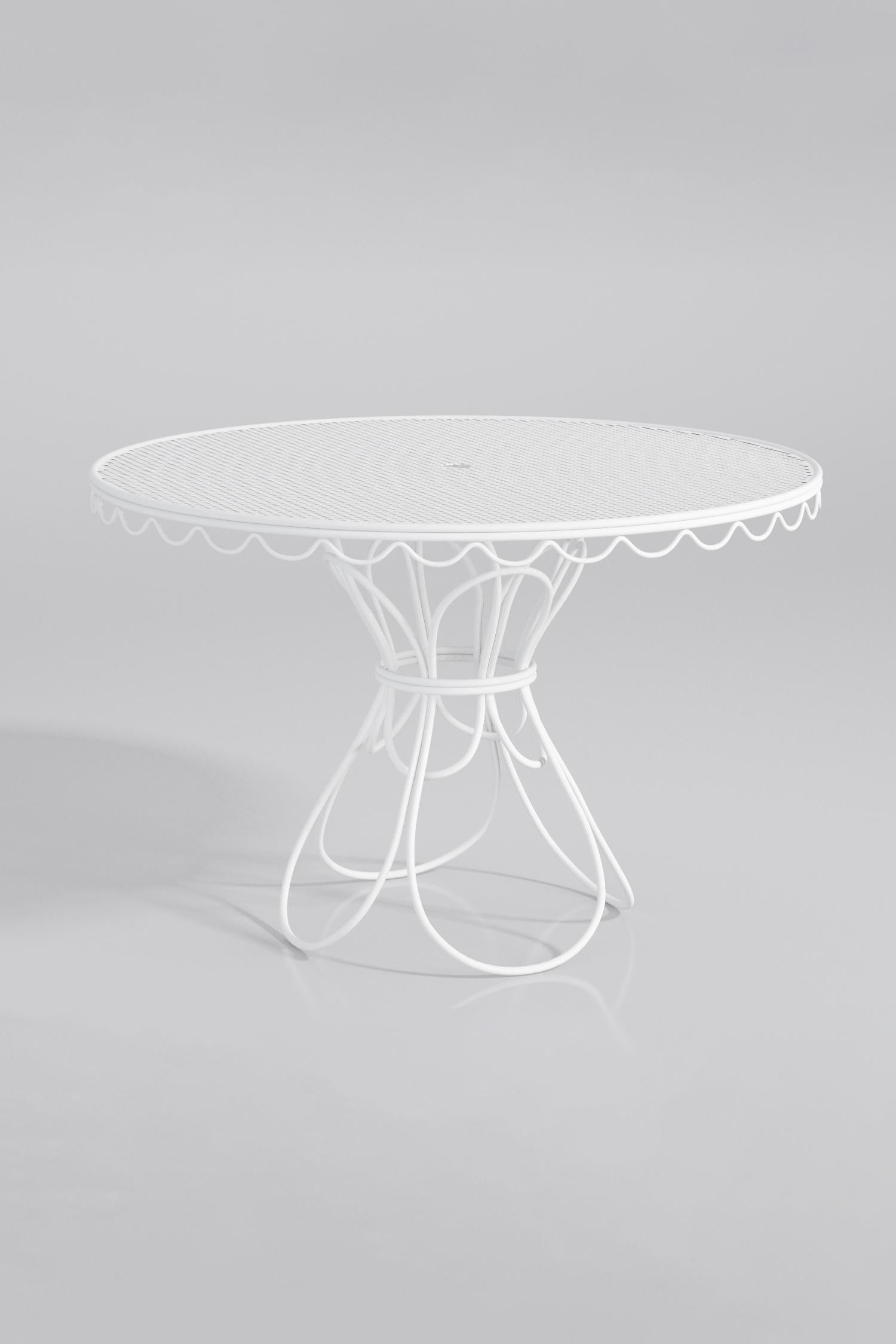 alfresco dining table antique white