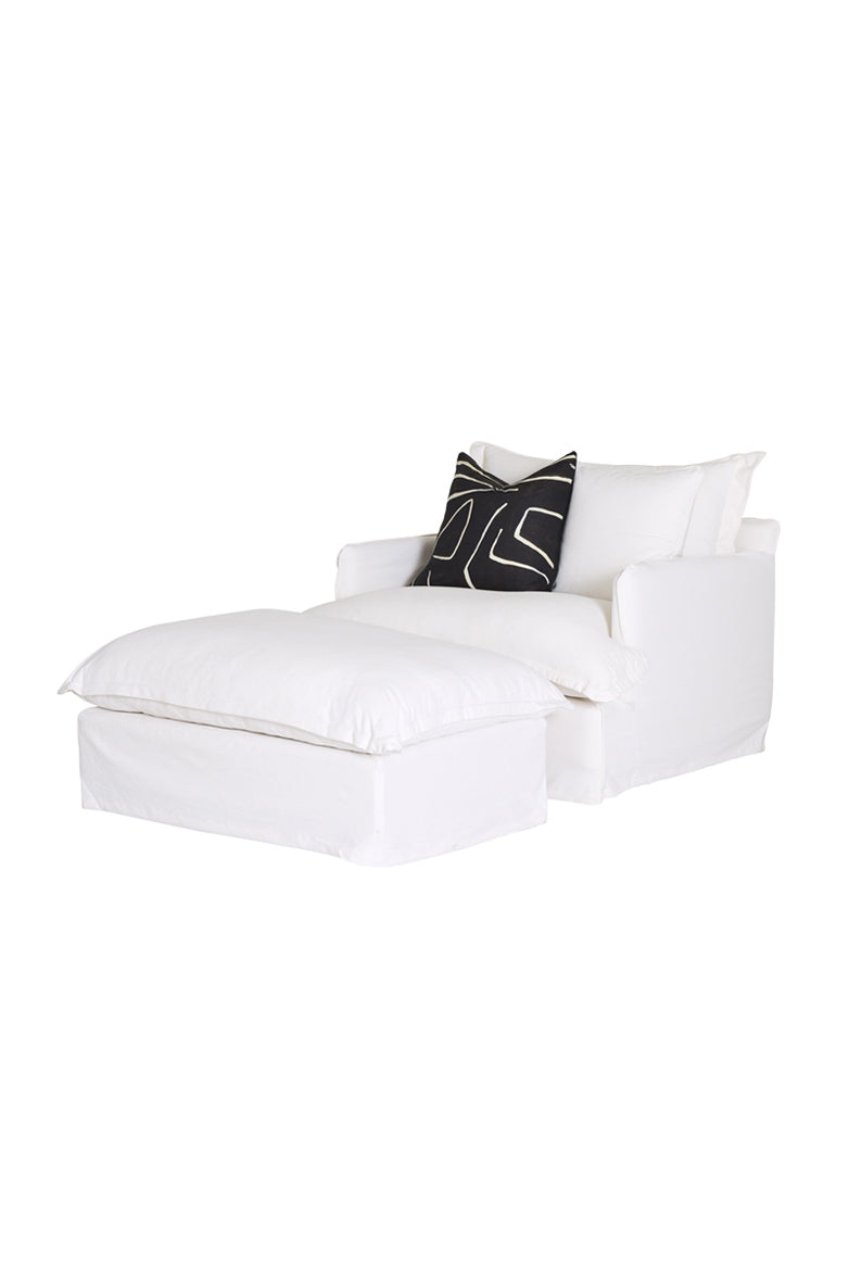 familia sofa chair canvas white