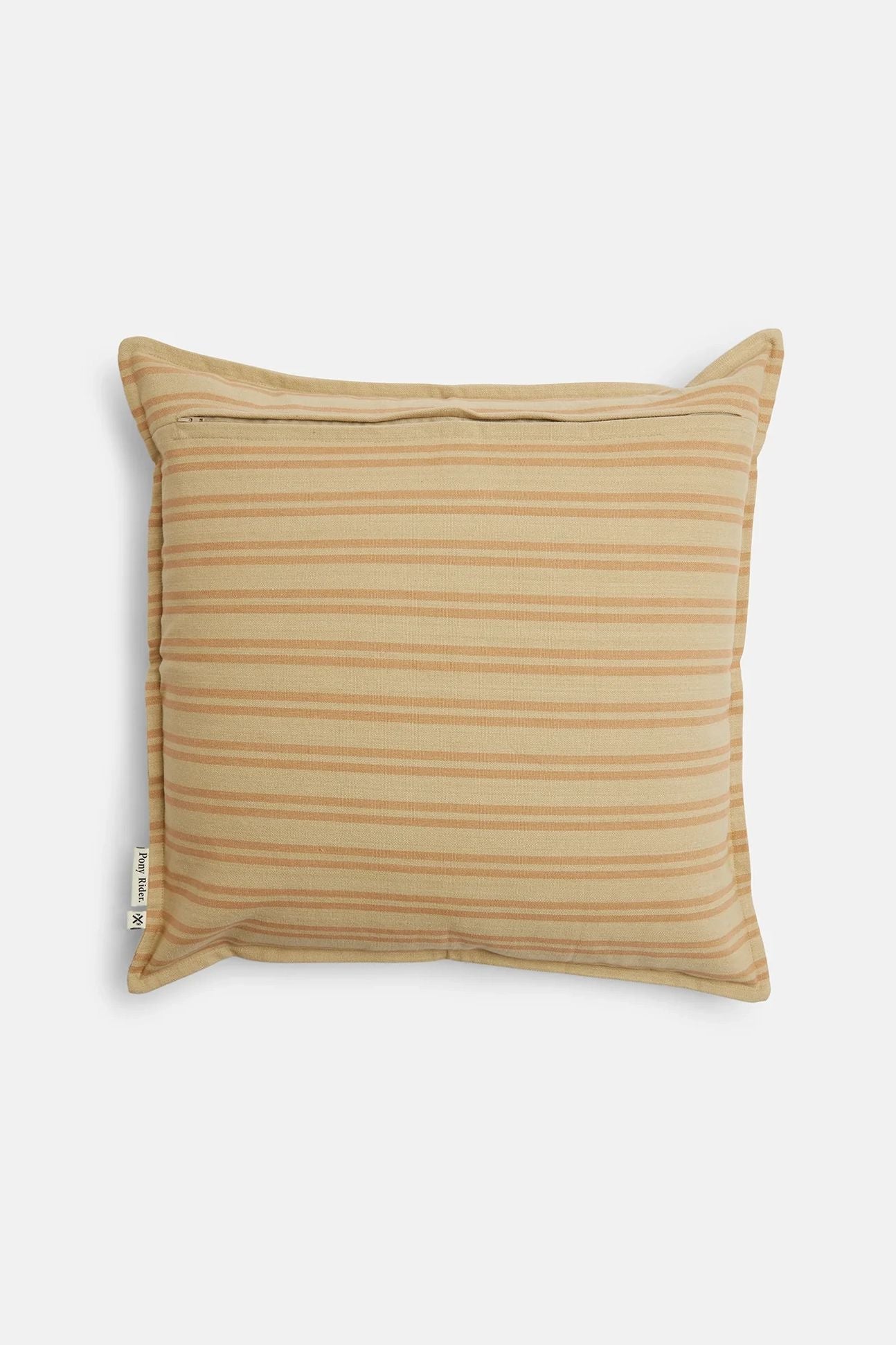 striped cushion cover light safari