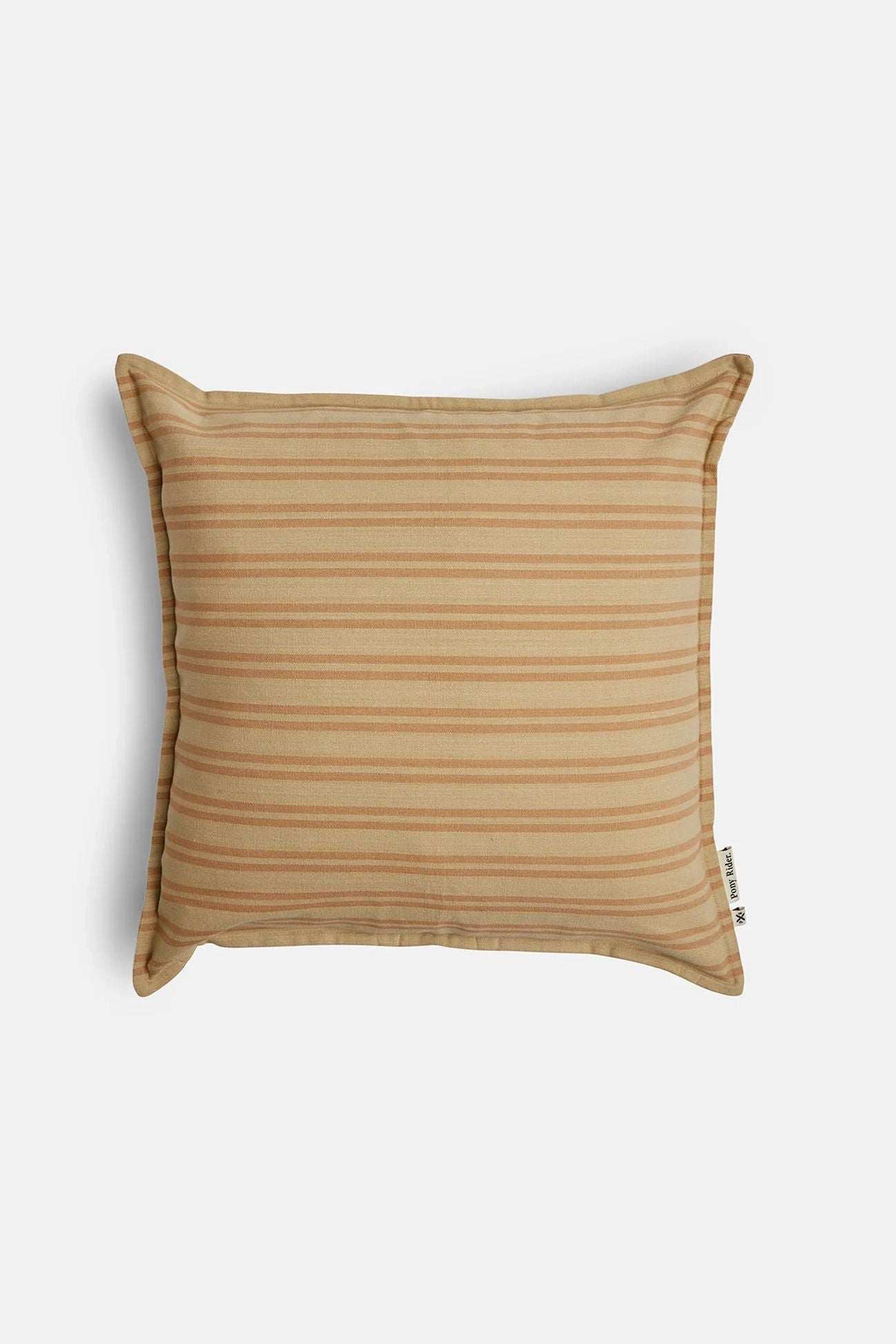 striped cushion cover light safari