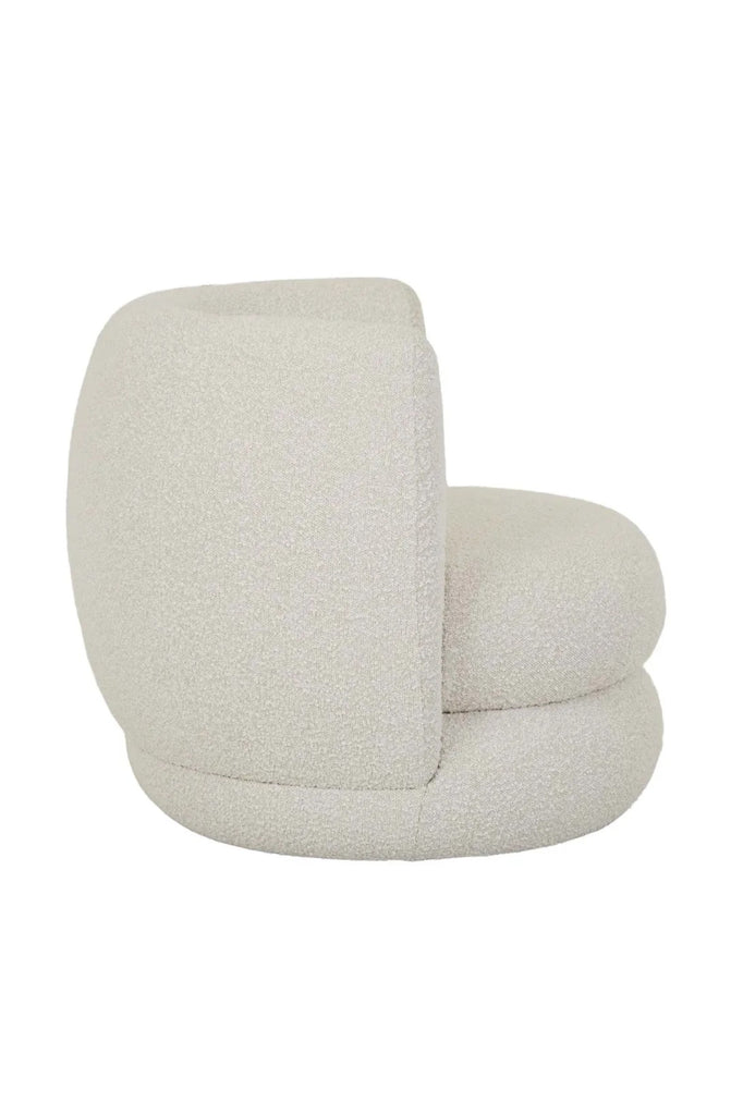 swivel lounge chair boucle