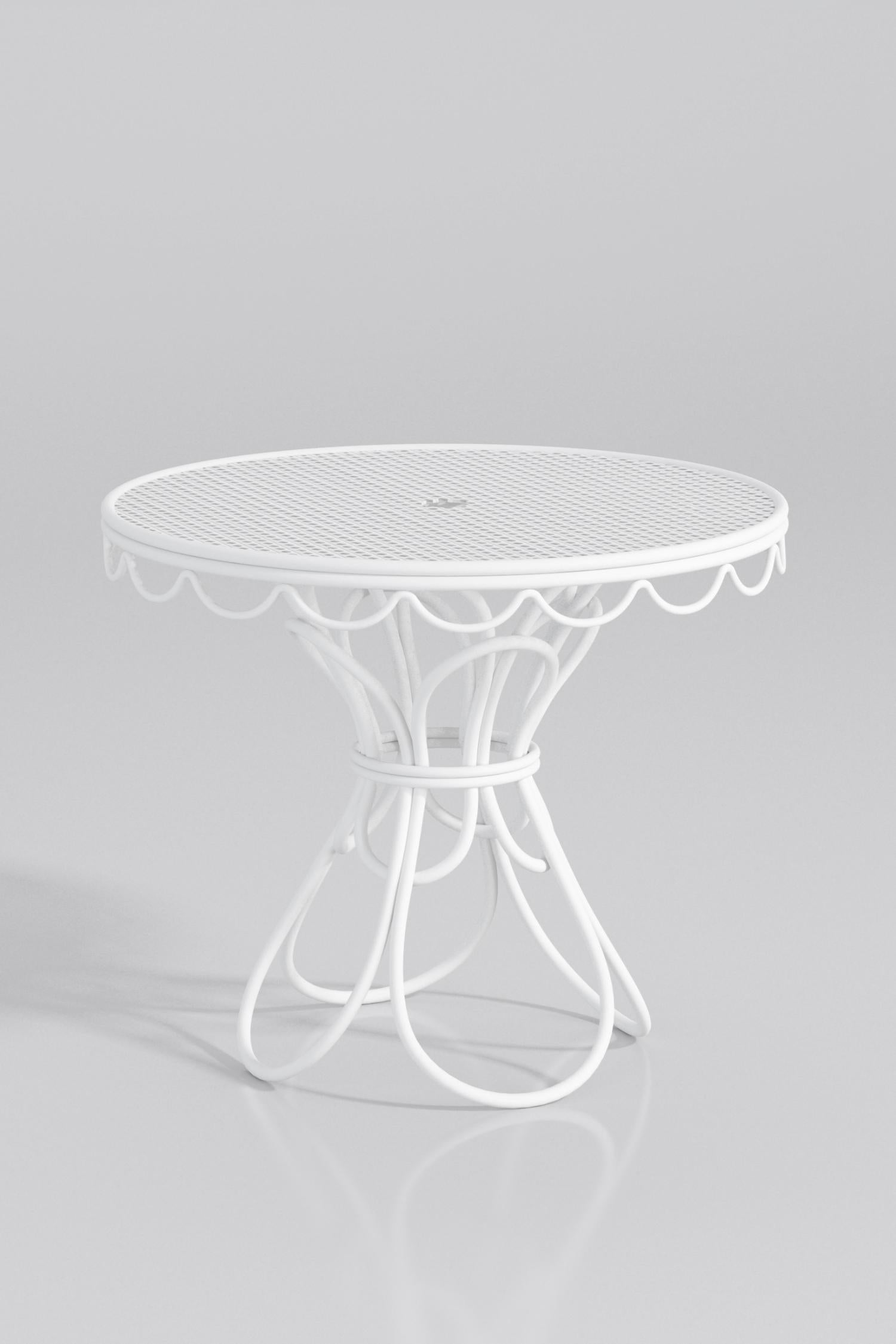 alfresco side table antique white