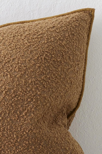 boucle cushion cover copper