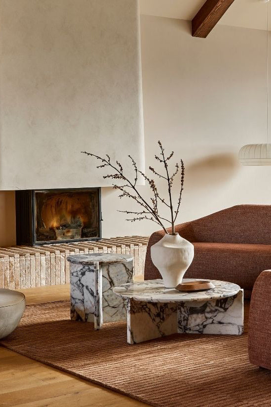 rina vase large natural white