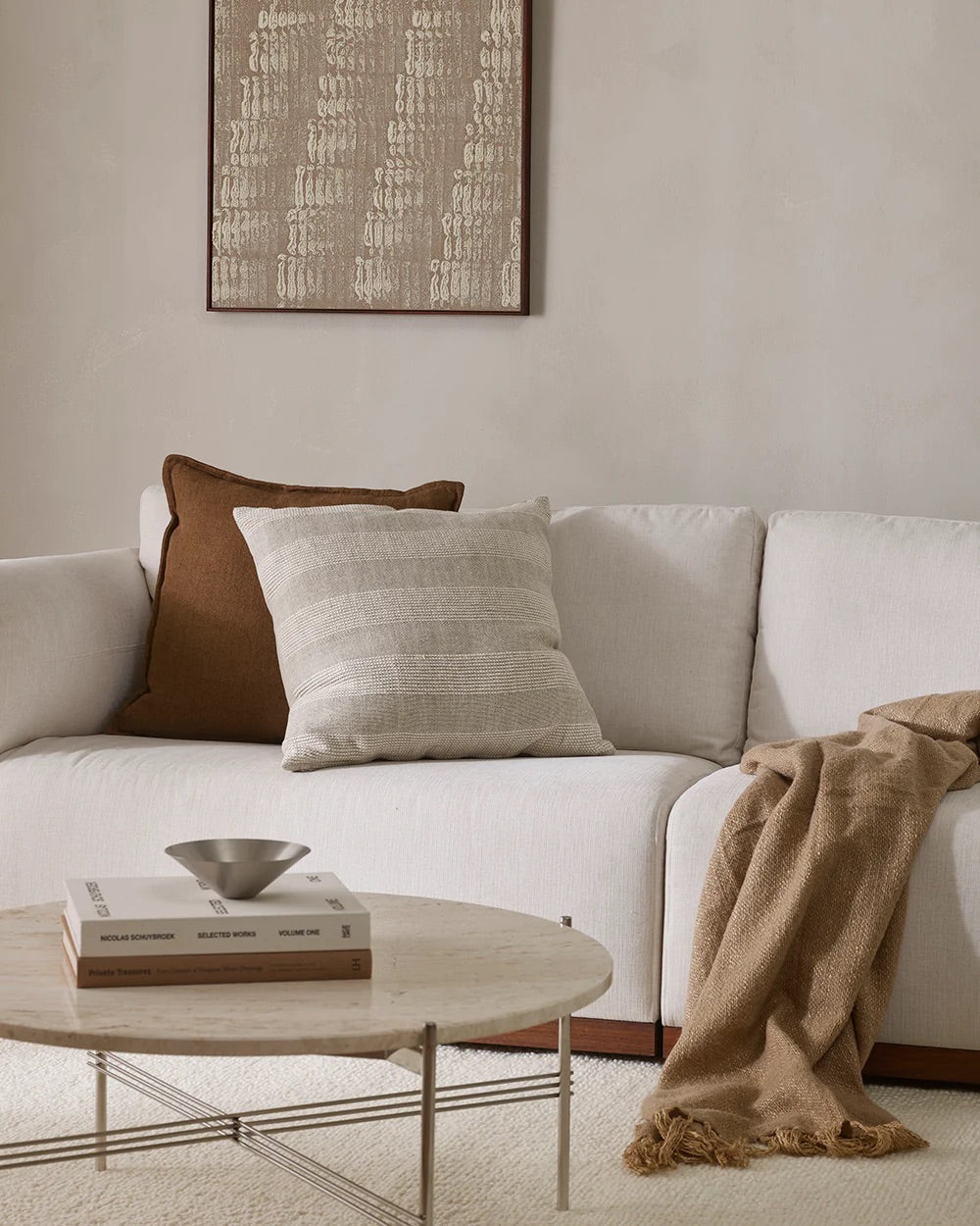 beaumont cushion cover square natural