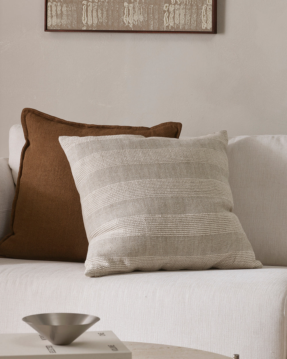 beaumont cushion cover square natural