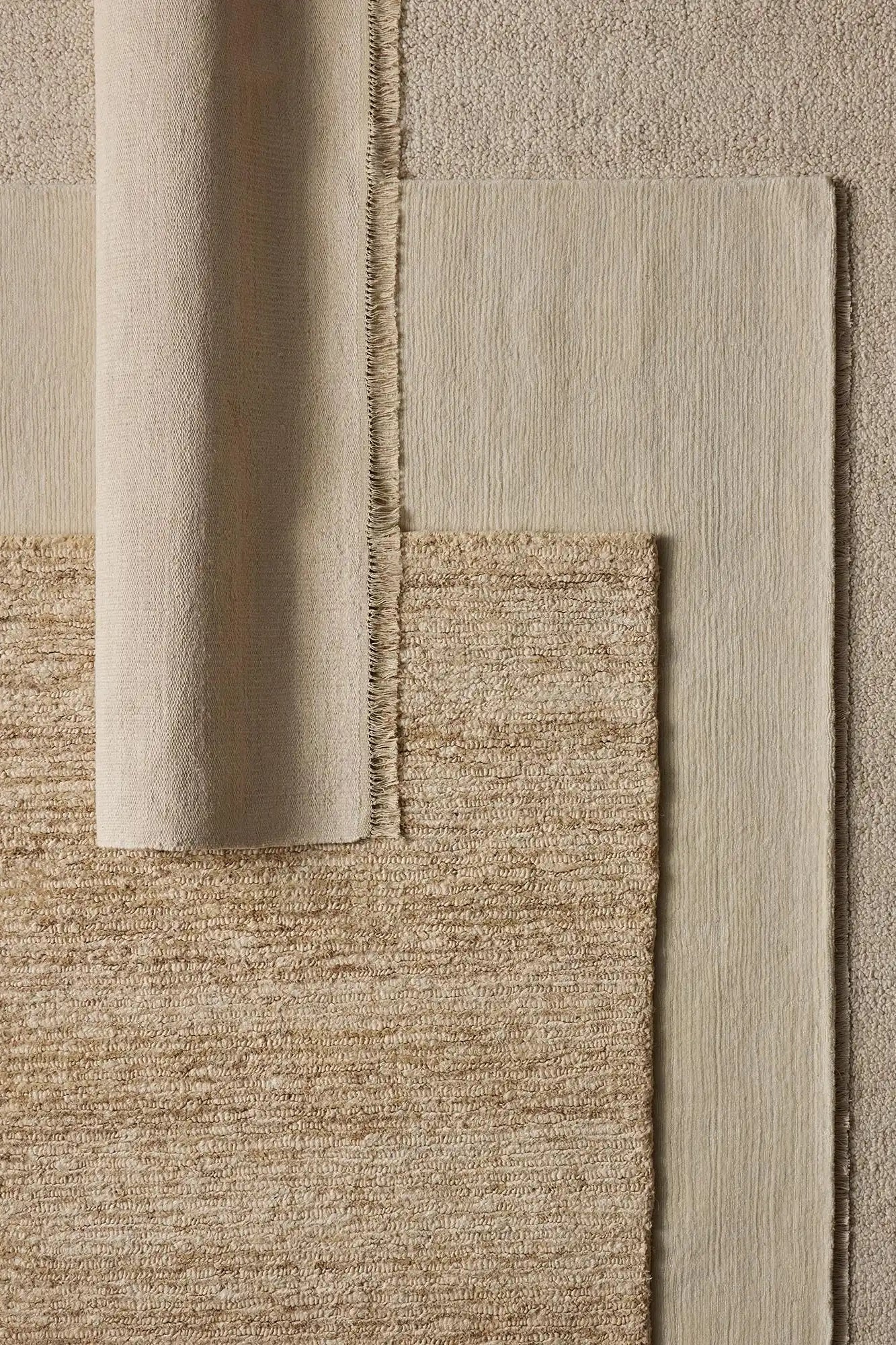 emilio linen floor rug canvas