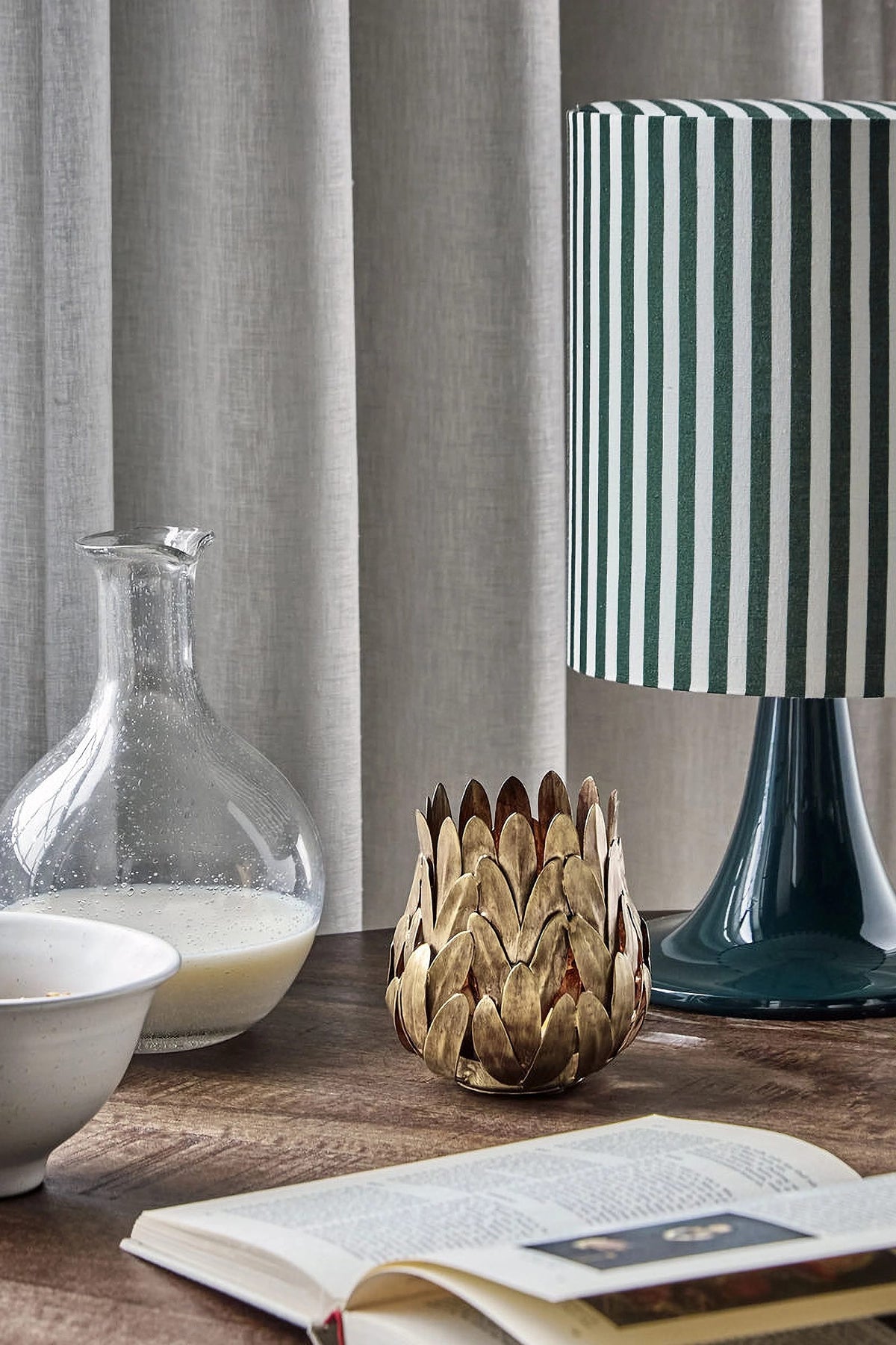 luka tealight holder golden