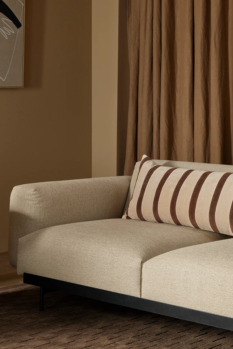 huxley cushion natural/chocolate
