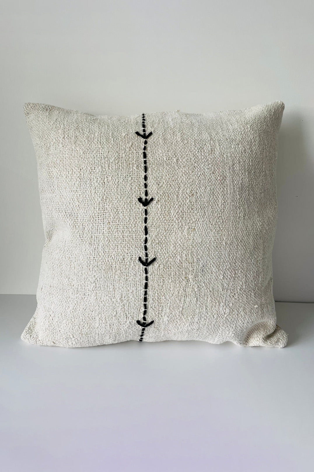 vintage hemp cushion cover tracks