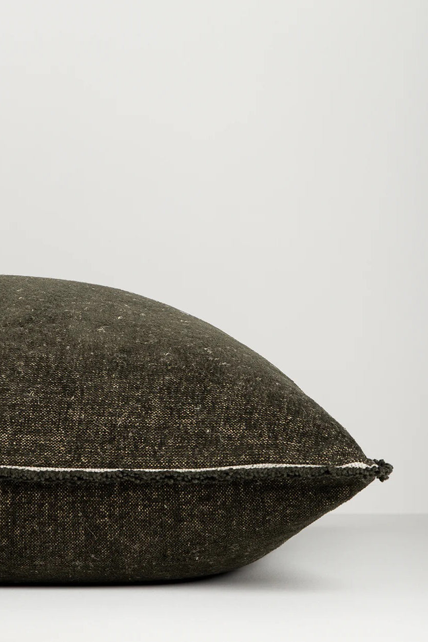 sutton cushion cover olive long