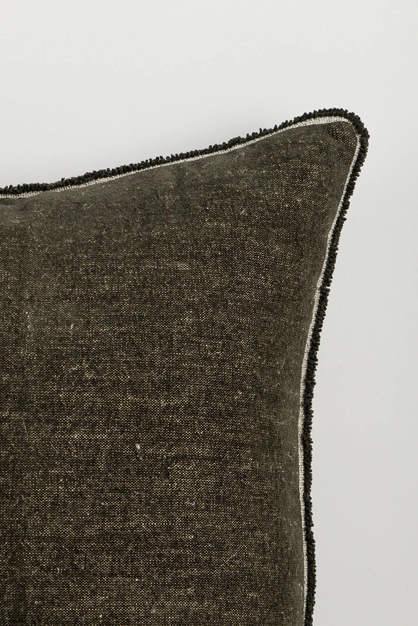 sutton cushion cover olive square