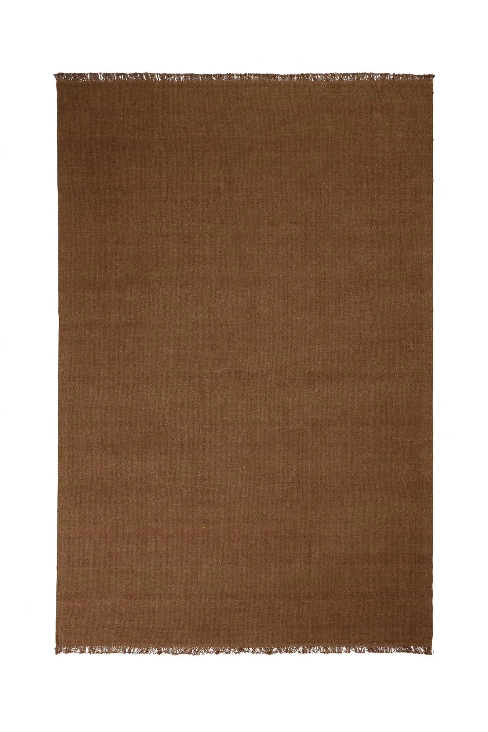emilio linen floor rug tumeric
