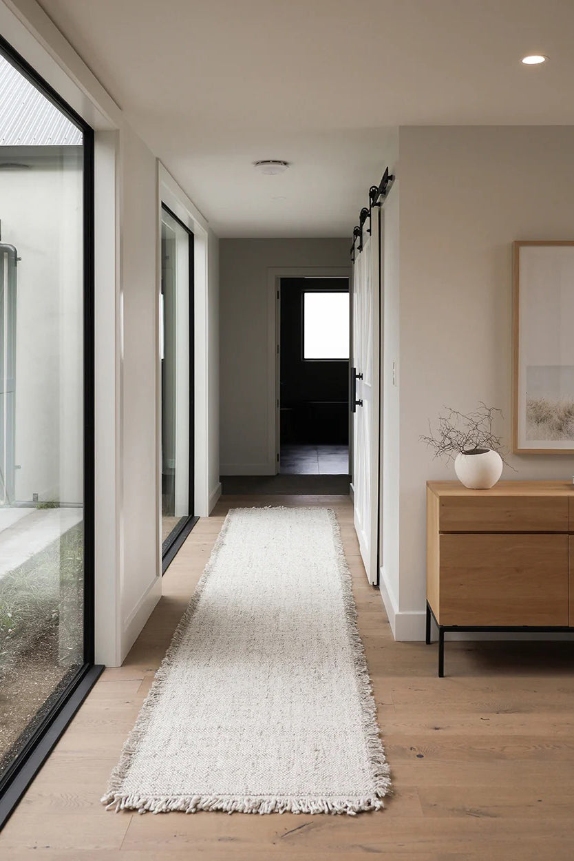 ulster floor runner white/natural