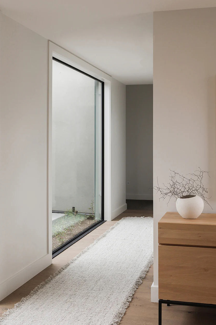 ulster floor runner white/natural