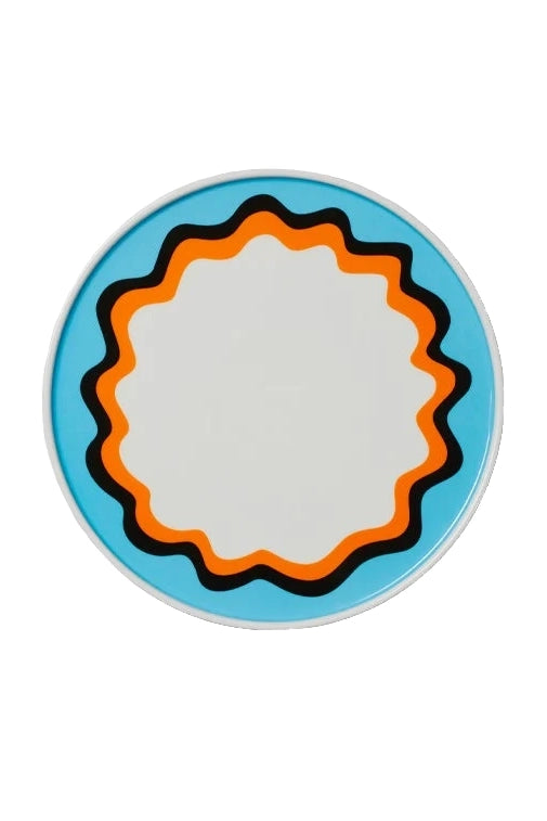 wave bone china plate 25cm