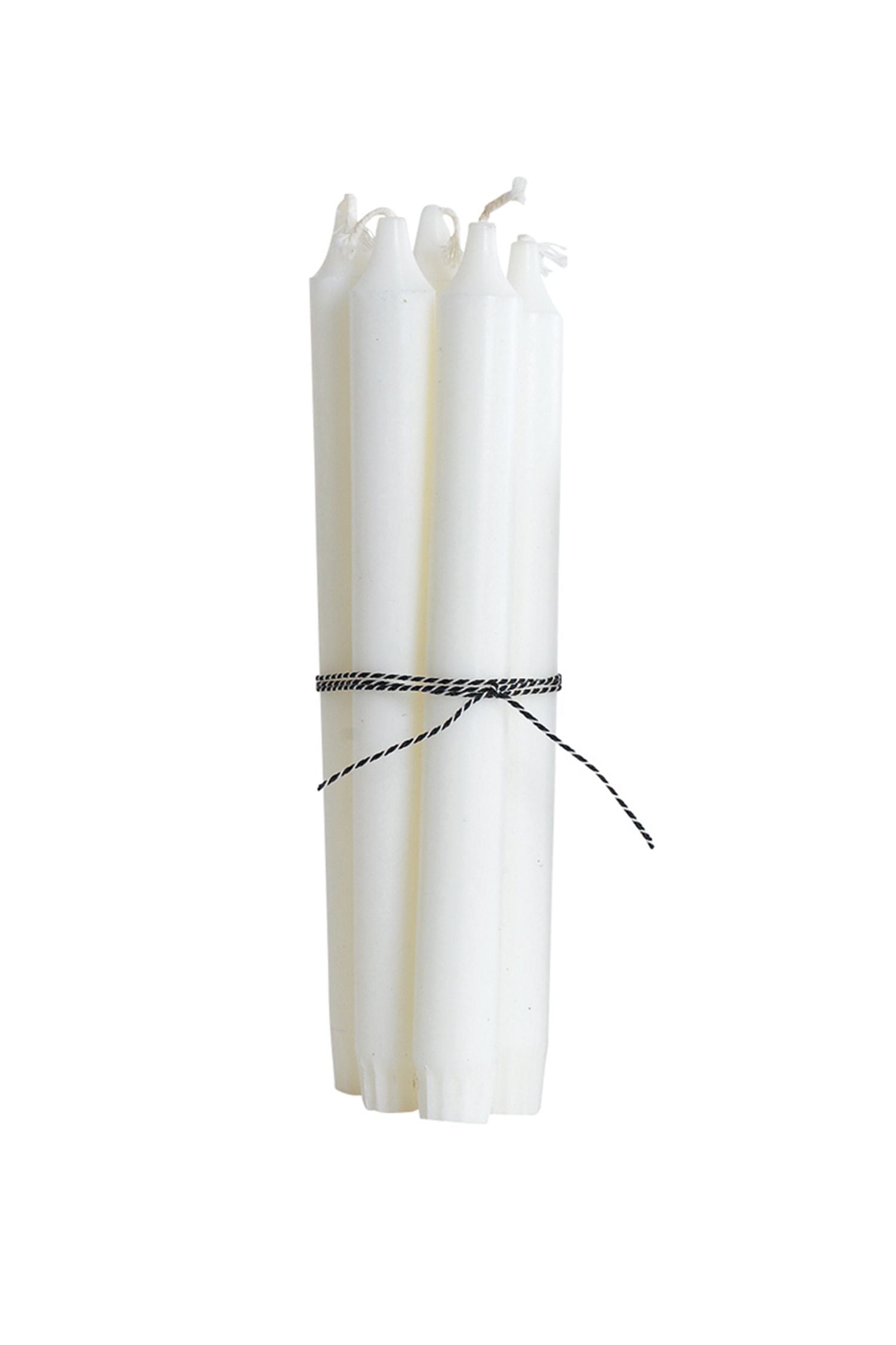 table candle 24cm set/5 white