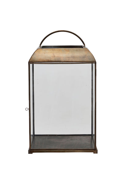 mandurai lantern antique brass 70cm h