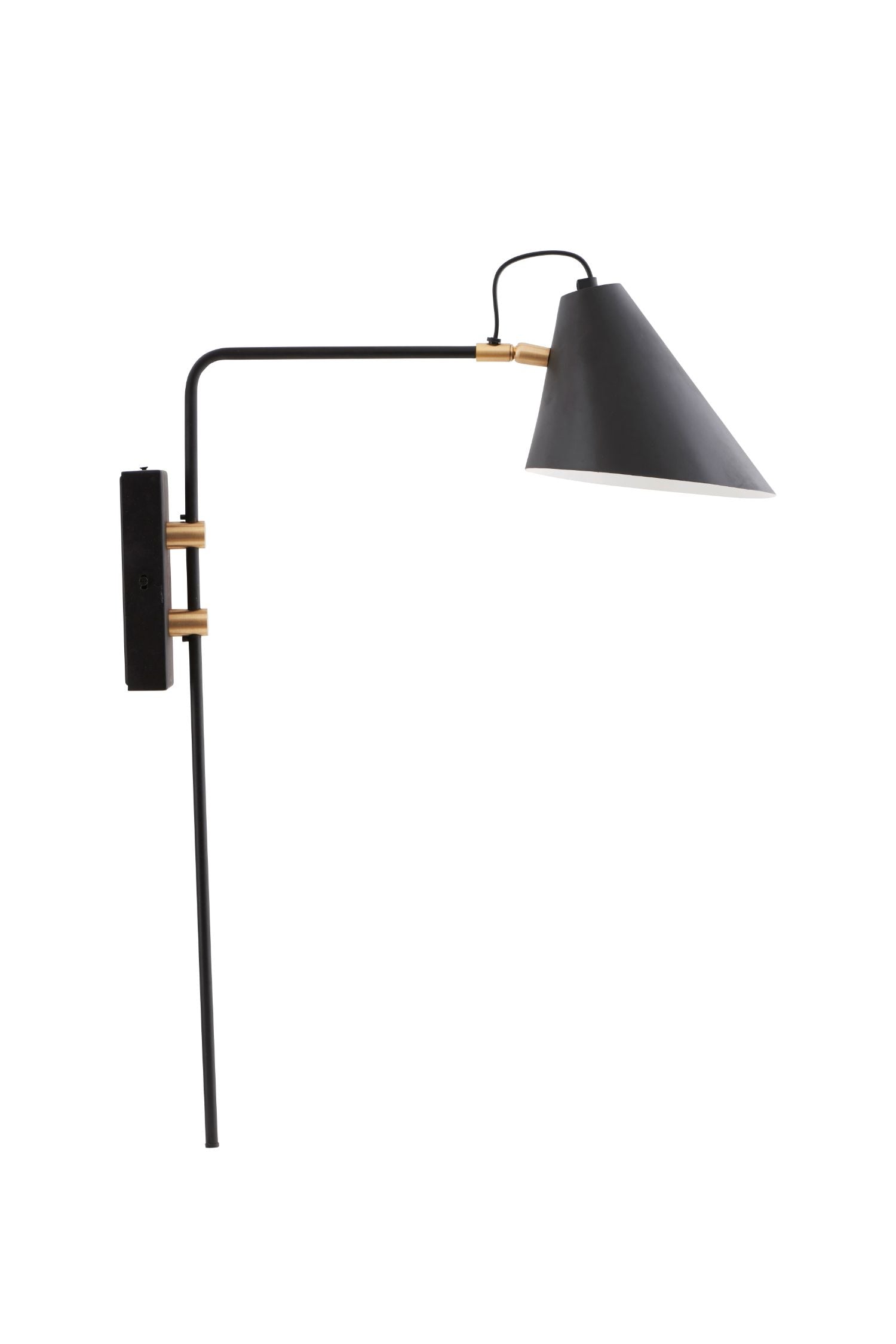 club wall lamp single black