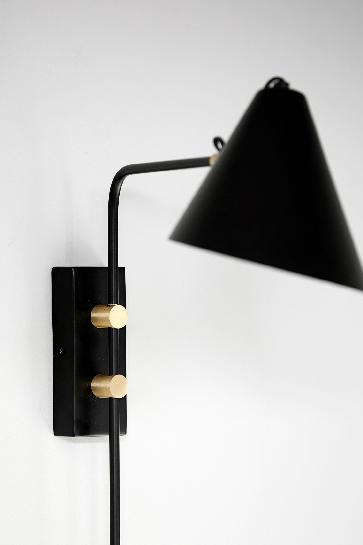 club wall lamp single black