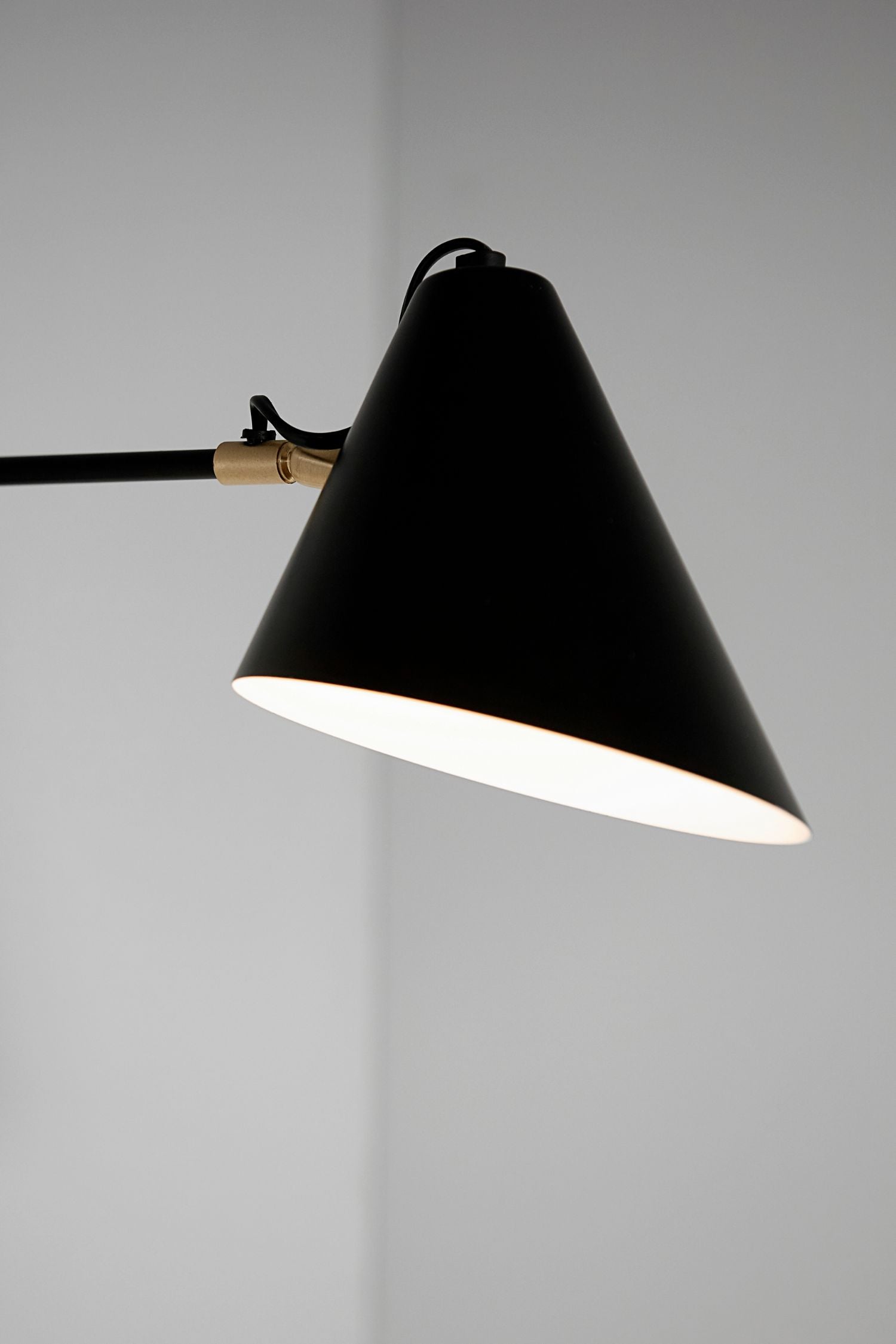 club wall lamp single black