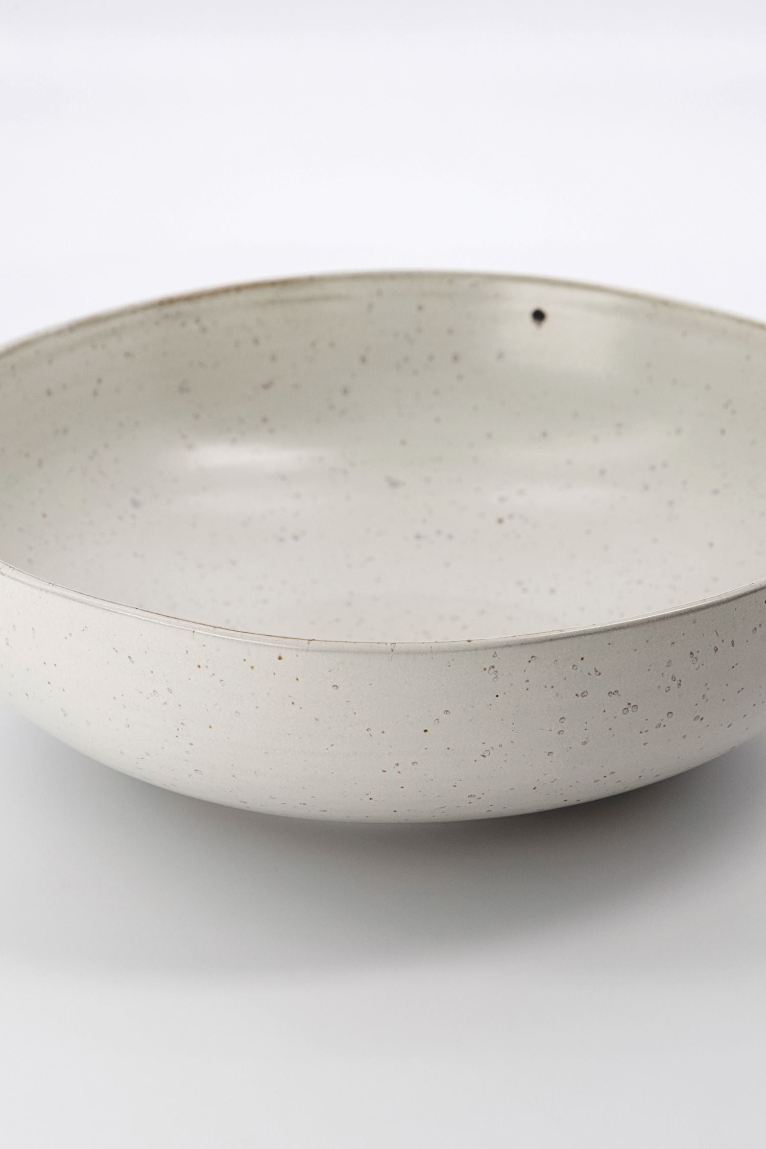 pion pasta bowl white speckle