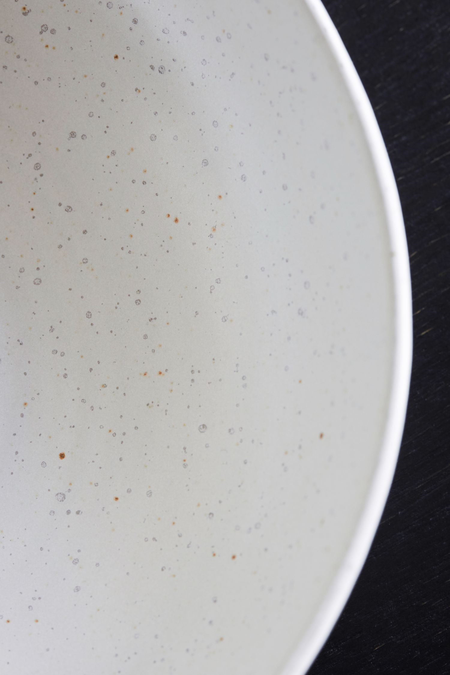 pion pasta bowl white speckle