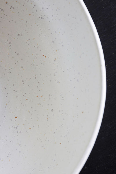 pion pasta bowl  off white speckle