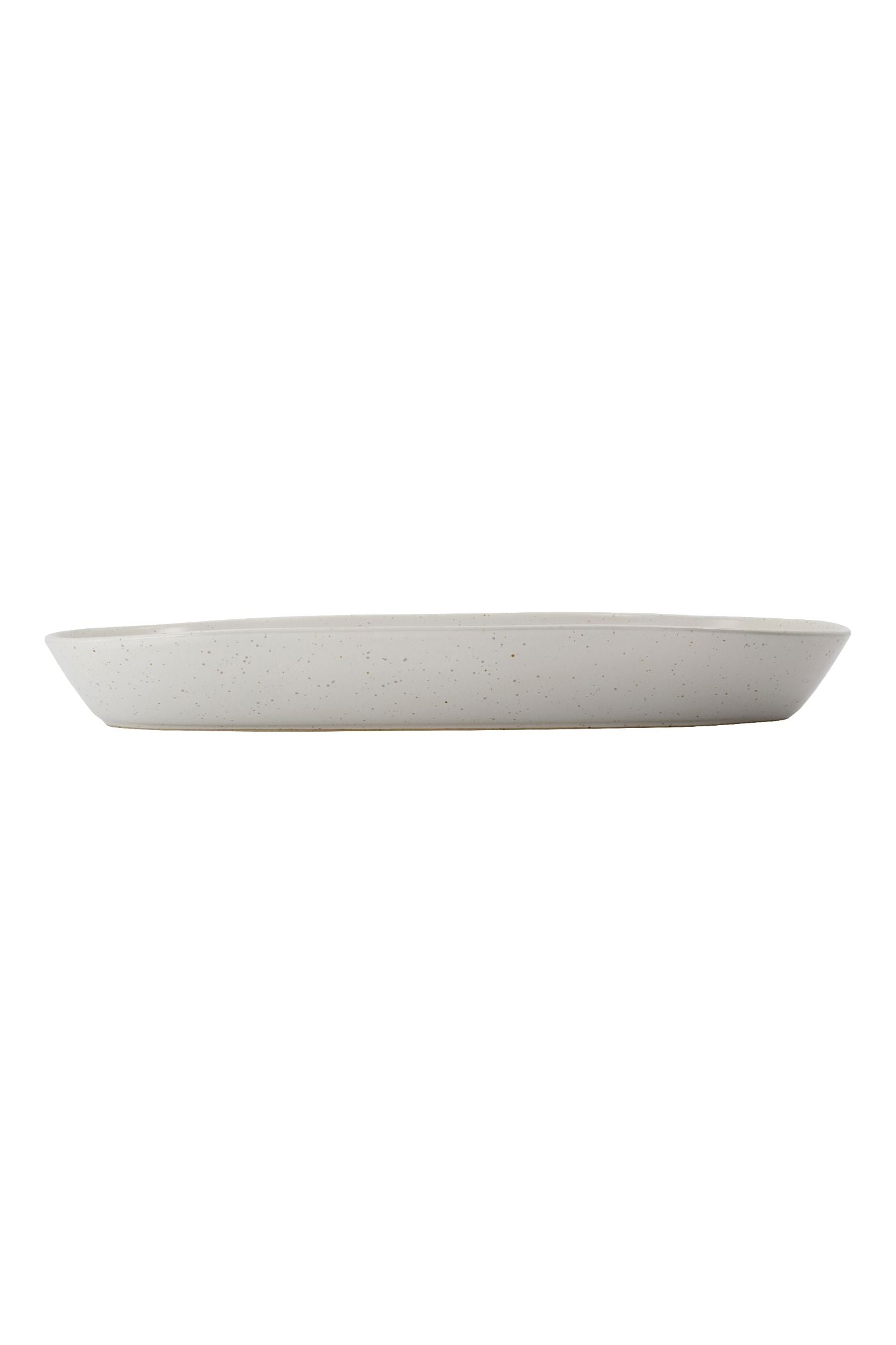 pion low serving dish off white