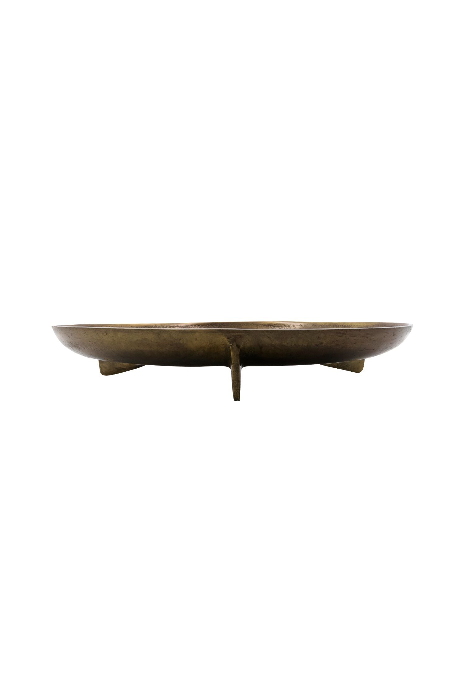 cast tray antique brass