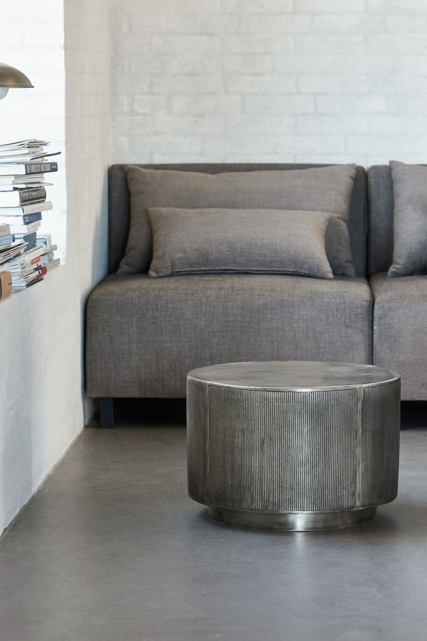 rota coffee table pewter 35cmH