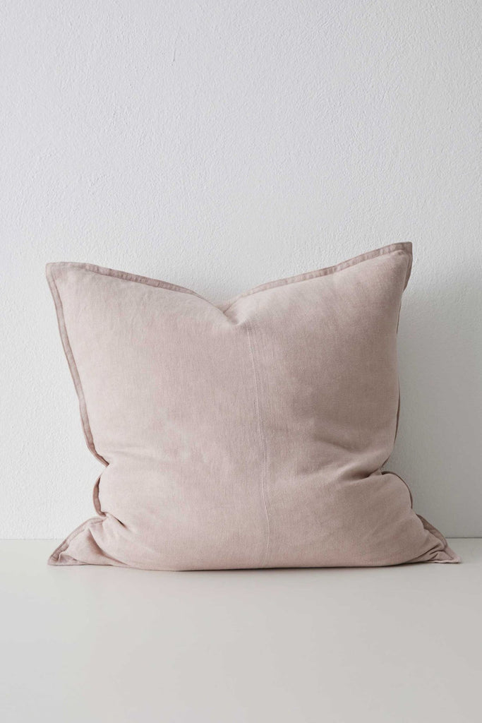 maison linen cushion cover blush