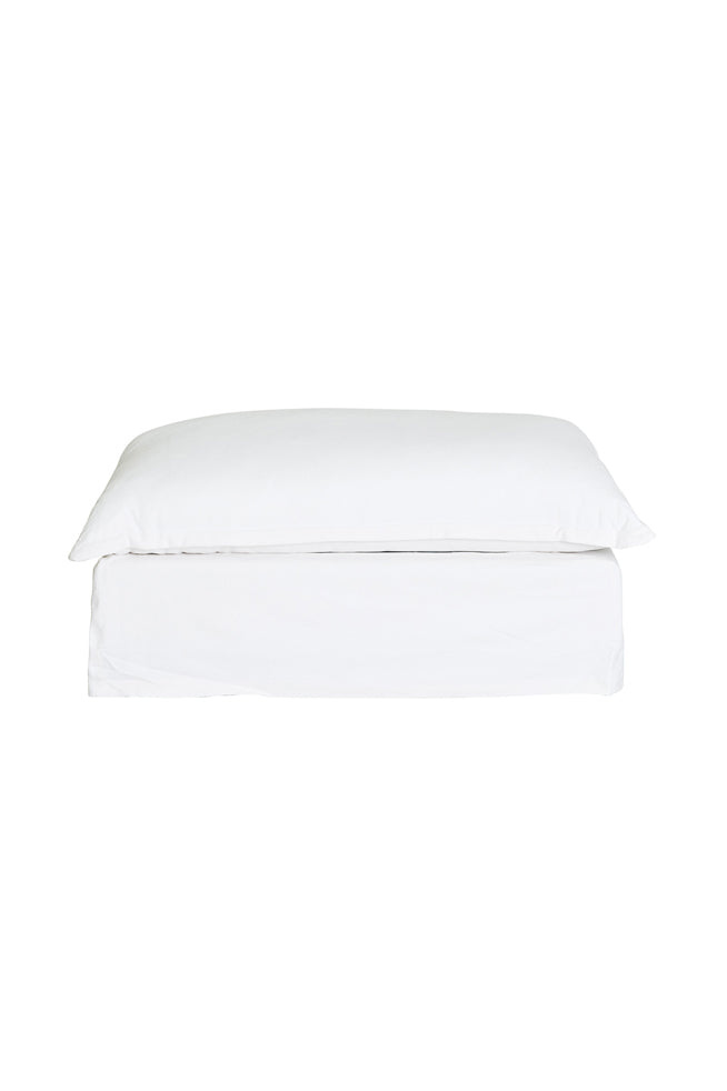 familia ottoman canvas white