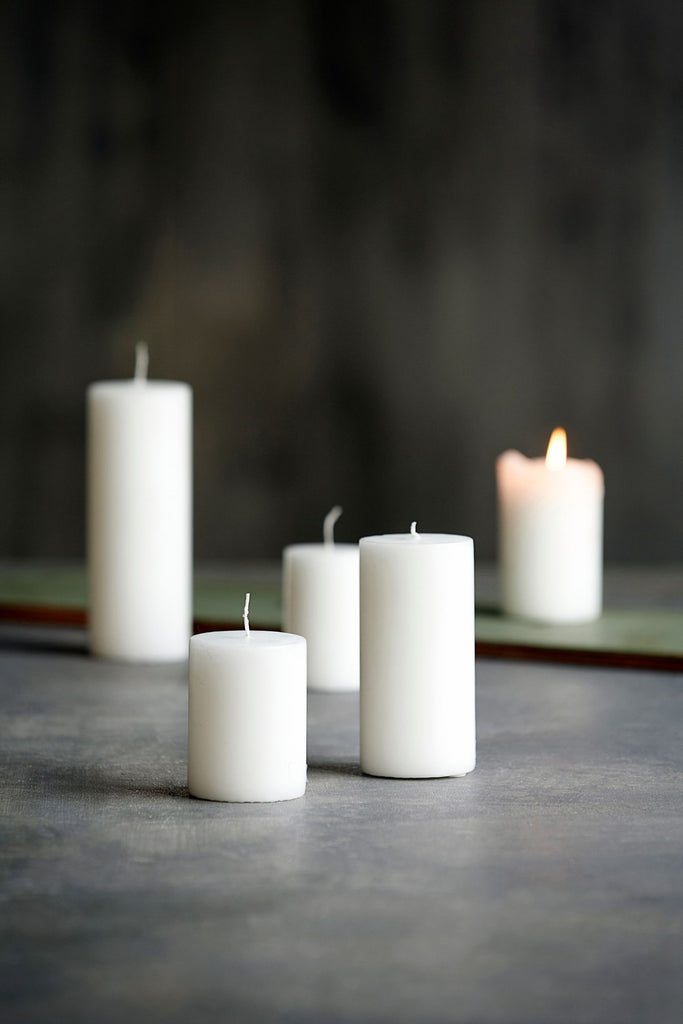 candle white 10cm