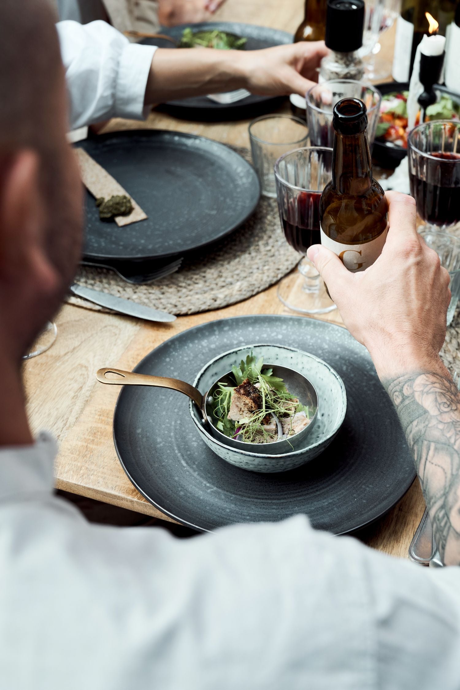 pion dinner plate coal
